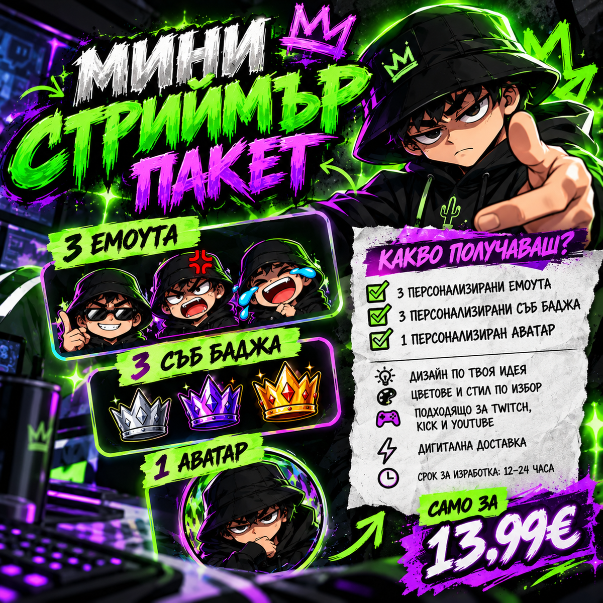 Мини Стриймър Пакет | AfterFrame